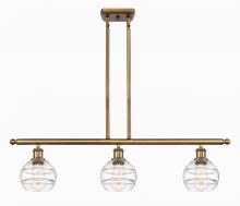 Innovations Lighting 516-3I-BB-G556-6CL - Rochester - 3 Light - 36 inch - Brushed Brass - Cord hung - Island Light