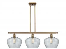 Innovations Lighting 516-3I-BB-G92-L - Fenton - 3 Light - 38 inch - Brushed Brass - Cord hung - Island Light