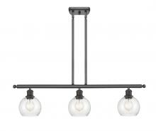 Innovations Lighting 516-3I-OB-G124-6 - Athens - 3 Light - 36 inch - Oil Rubbed Bronze - Cord hung - Island Light