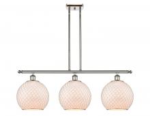 Innovations Lighting 516-3I-PN-G121-10CSN - Farmhouse Chicken Wire - 3 Light - 37 inch - Polished Nickel - Cord hung - Island Light