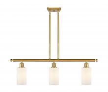 Innovations Lighting 516-3I-SG-G801 - Clymer - 3 Light - 36 inch - Satin Gold - Cord hung - Island Light