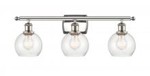 Innovations Lighting 516-3W-PN-G124-6 - Athens - 3 Light - 26 inch - Polished Nickel - Bath Vanity Light