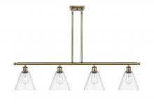 Innovations Lighting 516-4I-AB-GBC-82 - Berkshire - 4 Light - 48 inch - Antique Brass - Cord hung - Island Light