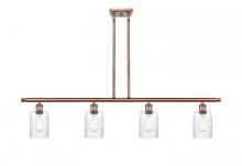 Innovations Lighting 516-4I-AC-G342 - Hadley - 4 Light - 48 inch - Antique Copper - Cord hung - Island Light