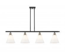 Innovations Lighting 516-4I-BAB-GBC-81 - Berkshire - 4 Light - 48 inch - Black Antique Brass - Cord hung - Island Light