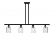 Innovations Lighting 516-4I-BK-G112C-5CL - Cobbleskill - 4 Light - 48 inch - Matte Black - Cord hung - Island Light