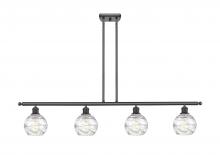 Innovations Lighting 516-4I-BK-G1213-6 - Athens Deco Swirl - 4 Light - 48 inch - Matte Black - Cord hung - Island Light