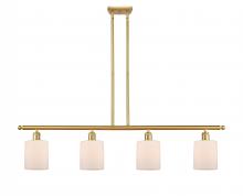 Innovations Lighting 516-4I-SG-G111 - Cobbleskill - 4 Light - 48 inch - Satin Gold - Cord hung - Island Light