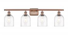 Innovations Lighting 516-4W-AC-G558-6CL - Bella - 4 Light - 36 inch - Antique Copper - Bath Vanity Light