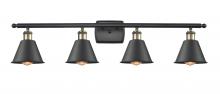 Innovations Lighting 516-4W-BAB-M8 - Smithfield - 4 Light - 37 inch - Black Antique Brass - Bath Vanity Light