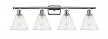 Innovations Lighting 516-4W-PC-GBC-84 - Berkshire - 4 Light - 38 inch - Polished Chrome - Bath Vanity Light