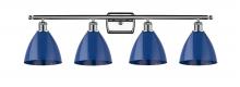 Innovations Lighting 516-4W-PC-MBD-75-BL - Plymouth - 4 Light - 38 inch - Polished Chrome - Bath Vanity Light