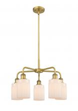 Innovations Lighting 516-5CR-BB-G341 - Hadley - 5 Light - 23 inch - Brushed Brass - Chandelier