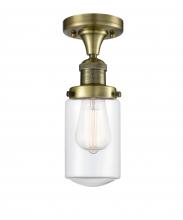 Innovations Lighting 517-1CH-AB-G312 - Dover - 1 Light - 5 inch - Antique Brass - Semi-Flush Mount