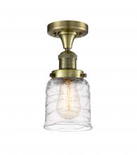 Innovations Lighting 517-1CH-AB-G513-LED - Bell - 1 Light - 5 inch - Antique Brass - Semi-Flush Mount