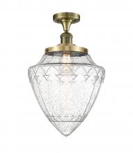 Innovations Lighting 517-1CH-AB-G664-12 - Bullet - 1 Light - 12 inch - Antique Brass - Semi-Flush Mount