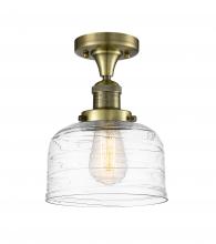 Innovations Lighting 517-1CH-AB-G713-LED - Bell - 1 Light - 8 inch - Antique Brass - Semi-Flush Mount