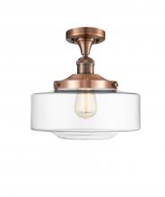 Innovations Lighting 517-1CH-AC-G692-12 - Bridgeton - 1 Light - 12 inch - Antique Copper - Semi-Flush Mount