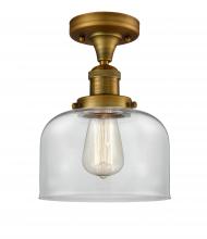 Innovations Lighting 517-1CH-BB-G72 - Bell - 1 Light - 8 inch - Brushed Brass - Semi-Flush Mount