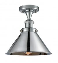 Innovations Lighting 517-1CH-PC-M10-PC - Briarcliff - 1 Light - 10 inch - Polished Chrome - Semi-Flush Mount