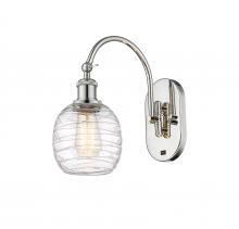 Innovations Lighting 518-1W-PN-G1013 - Belfast - 1 Light - 6 inch - Polished Nickel - Sconce