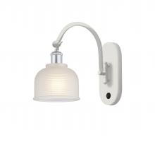 Innovations Lighting 518-1W-WPC-G411 - Dayton - 1 Light - 6 inch - White Polished Chrome - Sconce