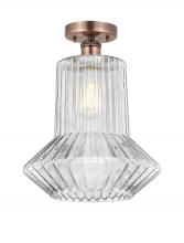 Innovations Lighting 616-1F-AC-G212 - Springwater - 1 Light - 12 inch - Antique Copper - Flush Mount