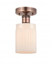 Innovations Lighting 616-1F-AC-G341 - Hadley - 1 Light - 5 inch - Antique Copper - Semi-Flush Mount