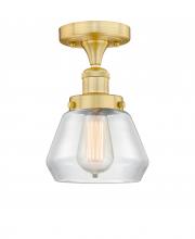 Innovations Lighting 616-1F-SG-G172 - Fulton - 1 Light - 7 inch - Satin Gold - Semi-Flush Mount