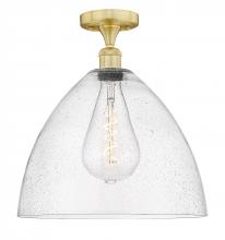 Innovations Lighting 616-1F-SG-GBD-164 - Bristol - 1 Light - 16 inch - Satin Gold - Semi-Flush Mount