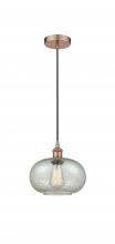 Innovations Lighting 616-1P-AC-G249 - Gorham - 1 Light - 10 inch - Antique Copper - Cord hung - Mini Pendant