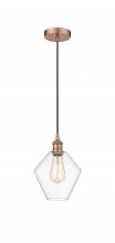 Innovations Lighting 616-1P-AC-G652-8 - Cindyrella - 1 Light - 8 inch - Antique Copper - Cord hung - Mini Pendant