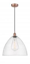 Innovations Lighting 616-1P-AC-GBD-164 - Bristol - 1 Light - 16 inch - Antique Copper - Cord hung - Pendant