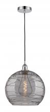 Innovations Lighting 616-1P-PC-G1213-14SM - Athens Deco Swirl - 1 Light - 14 inch - Polished Chrome - Cord hung - Pendant