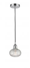 Innovations Lighting 616-1P-PC-G555-6CL - Ithaca - 1 Light - 6 inch - Polished Chrome - Cord hung - Mini Pendant