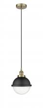 Innovations Lighting 616-1PH-AB-HFS-84-BK - Edison - 1 Light - 9 inch - Antique Brass - Mini Pendant