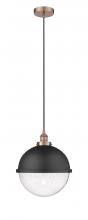 Innovations Lighting 616-1PH-AC-HFS-124-BK - Edison - 1 Light - 13 inch - Antique Copper - Mini Pendant