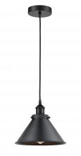 Innovations Lighting 616-1PH-BK-M10-BK - Briarcliff - 1 Light - 10 inch - Matte Black - Cord hung - Mini Pendant