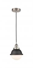 Innovations Lighting 616-1PH-SN-HFS-61-BK - Edison - 1 Light - 7 inch - Satin Nickel - Mini Pendant