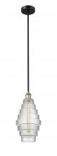 Innovations Lighting 616-1S-BAB-G672-8 - Cascade - 1 Light - 8 inch - Black Antique Brass - Cord hung - Mini Pendant