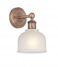 Innovations Lighting 616-1W-AC-G411 - Dayton - 1 Light - 6 inch - Antique Copper - Sconce