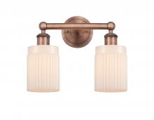 Innovations Lighting 616-2W-AC-G341 - Hadley - 2 Light - 14 inch - Antique Copper - Bath Vanity Light