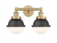 Innovations Lighting 616-2W-BB-HFS-61-BK - Edison - 2 Light - 16 inch - Brushed Brass - Bath Vanity Light