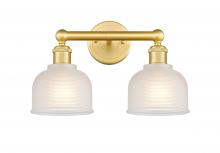 Innovations Lighting 616-2W-SG-G411 - Dayton - 2 Light - 15 inch - Satin Gold - Bath Vanity Light