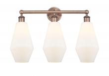 Innovations Lighting 616-3W-AC-G651-7 - Cindyrella - 3 Light - 25 inch - Antique Copper - Bath Vanity Light