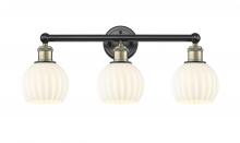 Innovations Lighting 616-3W-BAB-G1217-6WV - White Venetian - 3 Light - 24 inch - Black Antique Brass - Bath Vanity Light