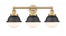 Innovations Lighting 616-3W-BB-HFS-61-BK - Edison - 3 Light - 25 inch - Brushed Brass - Bath Vanity Light