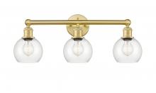 Innovations Lighting 616-3W-SG-G122-6 - Athens - 3 Light - 24 inch - Satin Gold - Bath Vanity Light