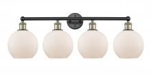 Innovations Lighting 616-4W-BAB-G121-8 - Athens - 4 Light - 35 inch - Black Antique Brass - Bath Vanity Light