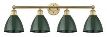 Innovations Lighting 616-4W-BB-MBD-75-GR - Plymouth - 4 Light - 35 inch - Brushed Brass - Bath Vanity Light